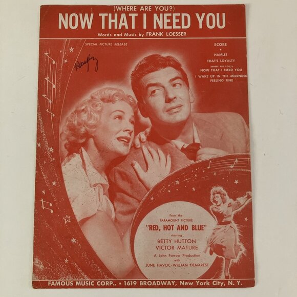1940s Vintage Sheet Music Come Rain or Come Shine Mercer, Crosby, Frankie Laine - Picture 6 of 16